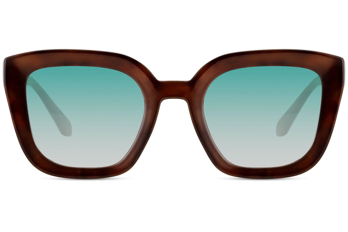 Geometric Black Cateye Sunglasses