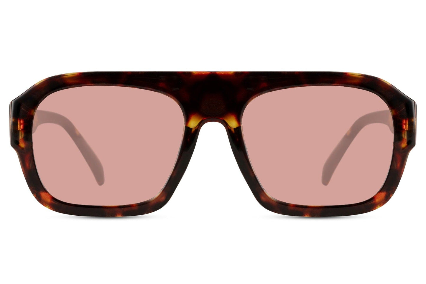 Retro-Pilotenbrille mit rechteckigen Gläsern