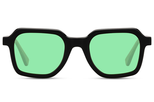 Polarized Geometric Frame Sunglasses