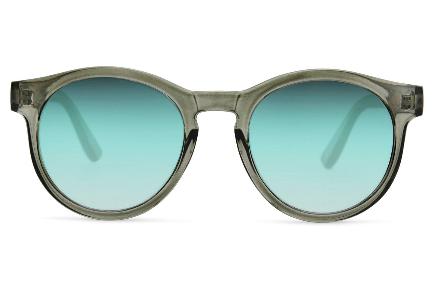 Amsterdam eco round sunglasses nude beige 100% recycled polyester frame warm brown nude lens UV400 protection women sustainable elegant minimalist summer city brunch holiday beach free UK Europe shipping Sunglass Station