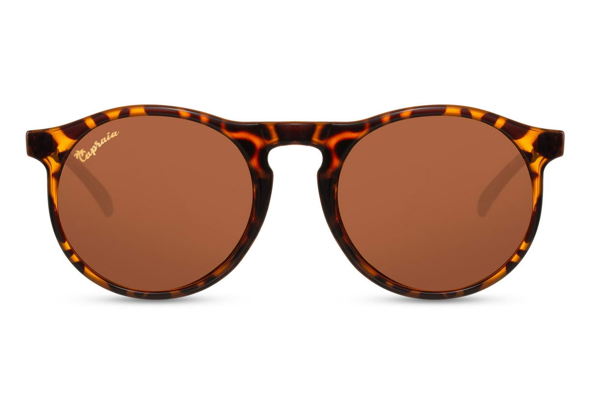 Leopard Print Round Sunglass
