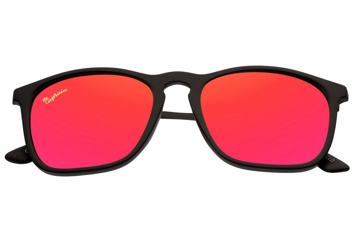 Red Mirrored Rectangle Sunglass