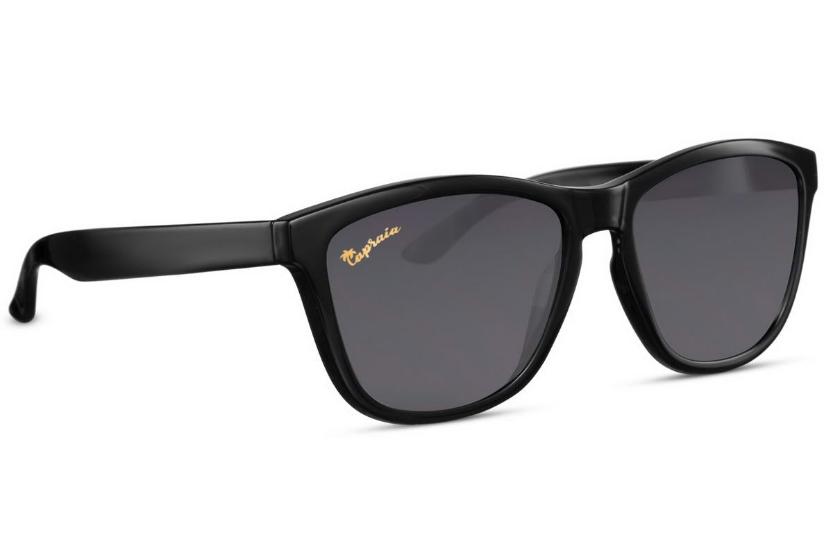 Schwarze Wayfarer-Sonnenbrille