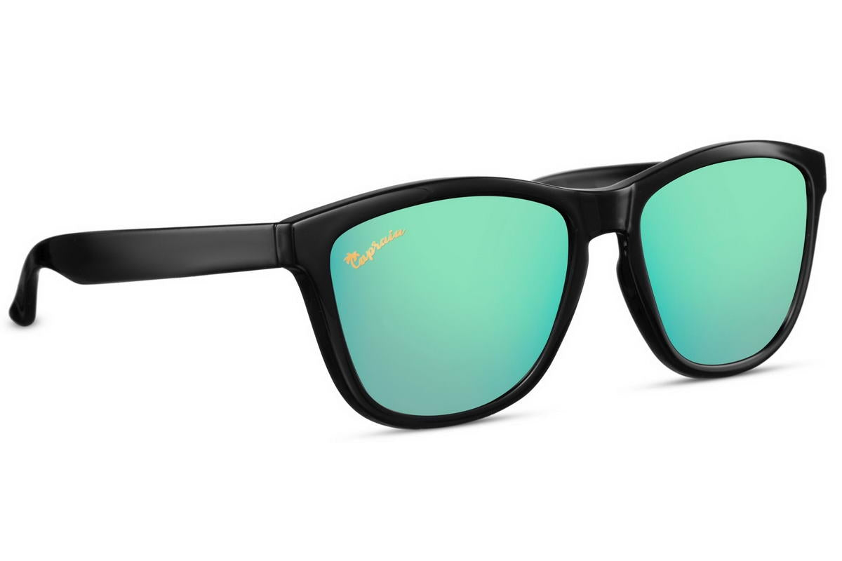 Green Mirrored Wayfarer Sunglass