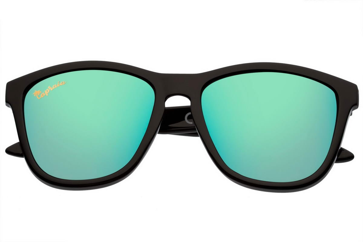 Green Mirrored Wayfarer Sunglass