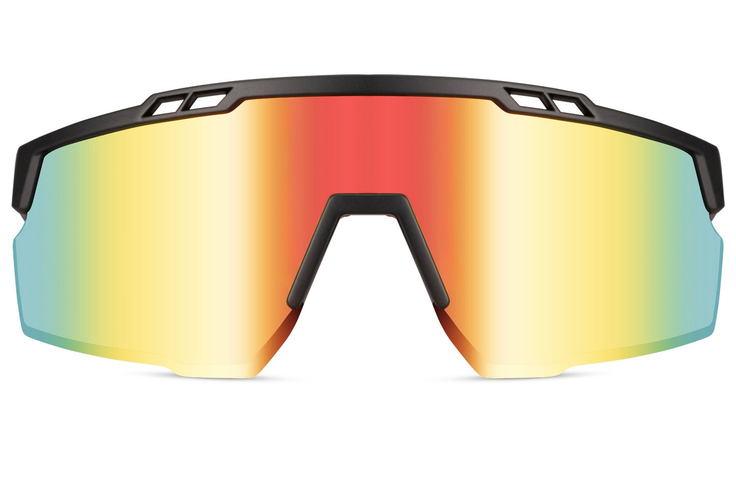 lightweight sunglass with mirrored gradient lens, easy to wear without straining your temples.