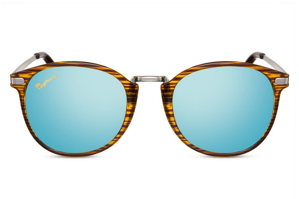 Blue Mirrored Sunglasses