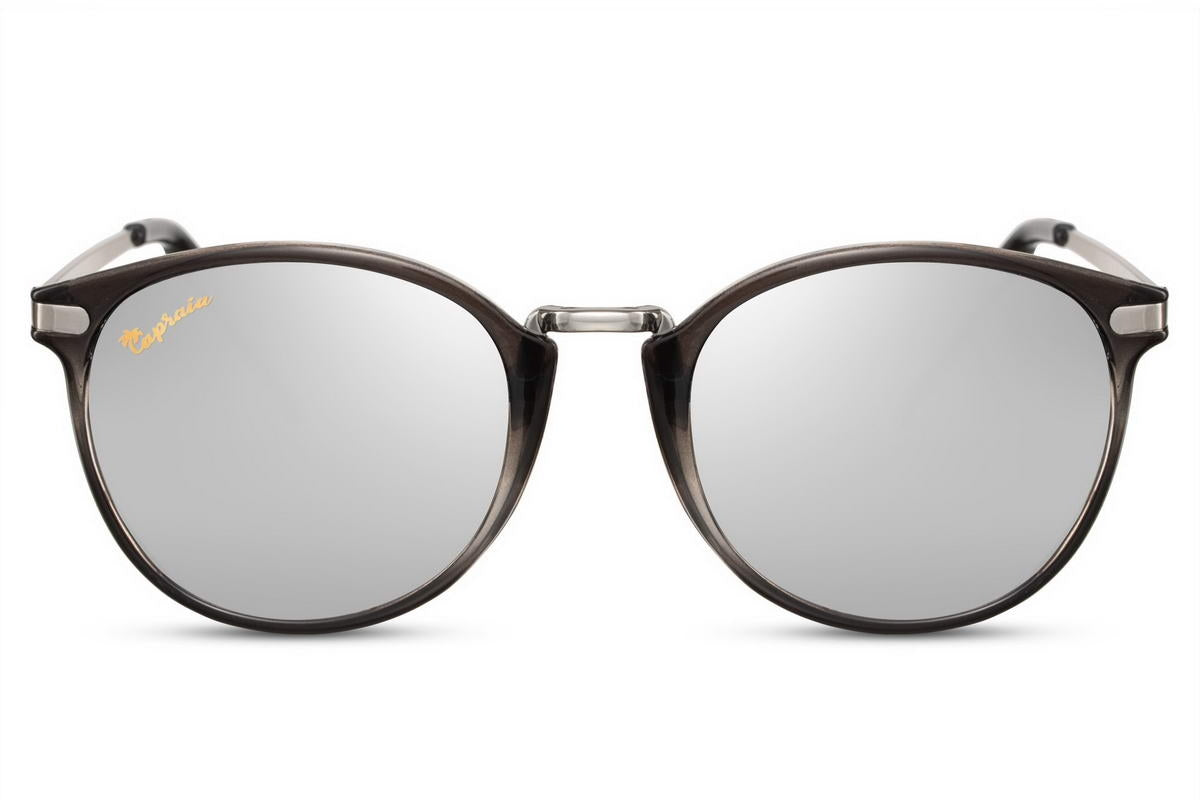 Polarisierte silber verspiegelte Sonnenbrille