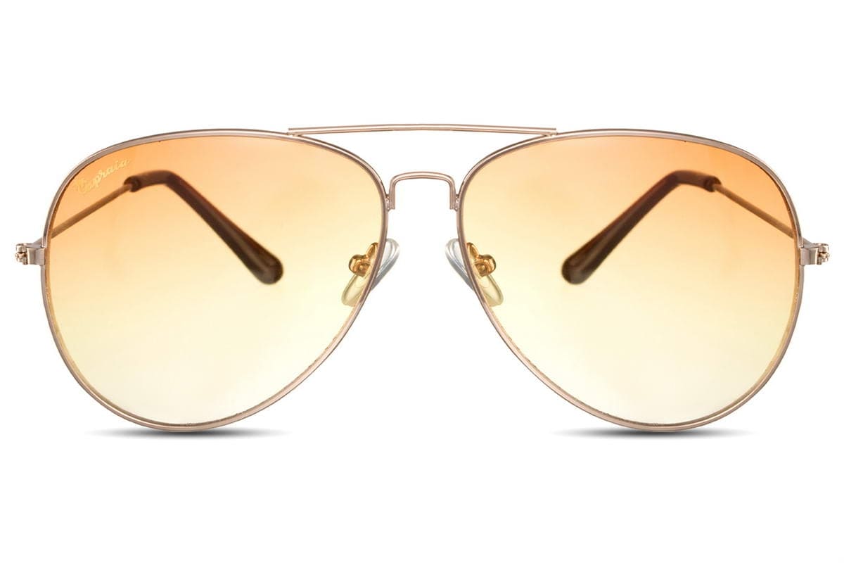 Yellow Aviator Sunglass