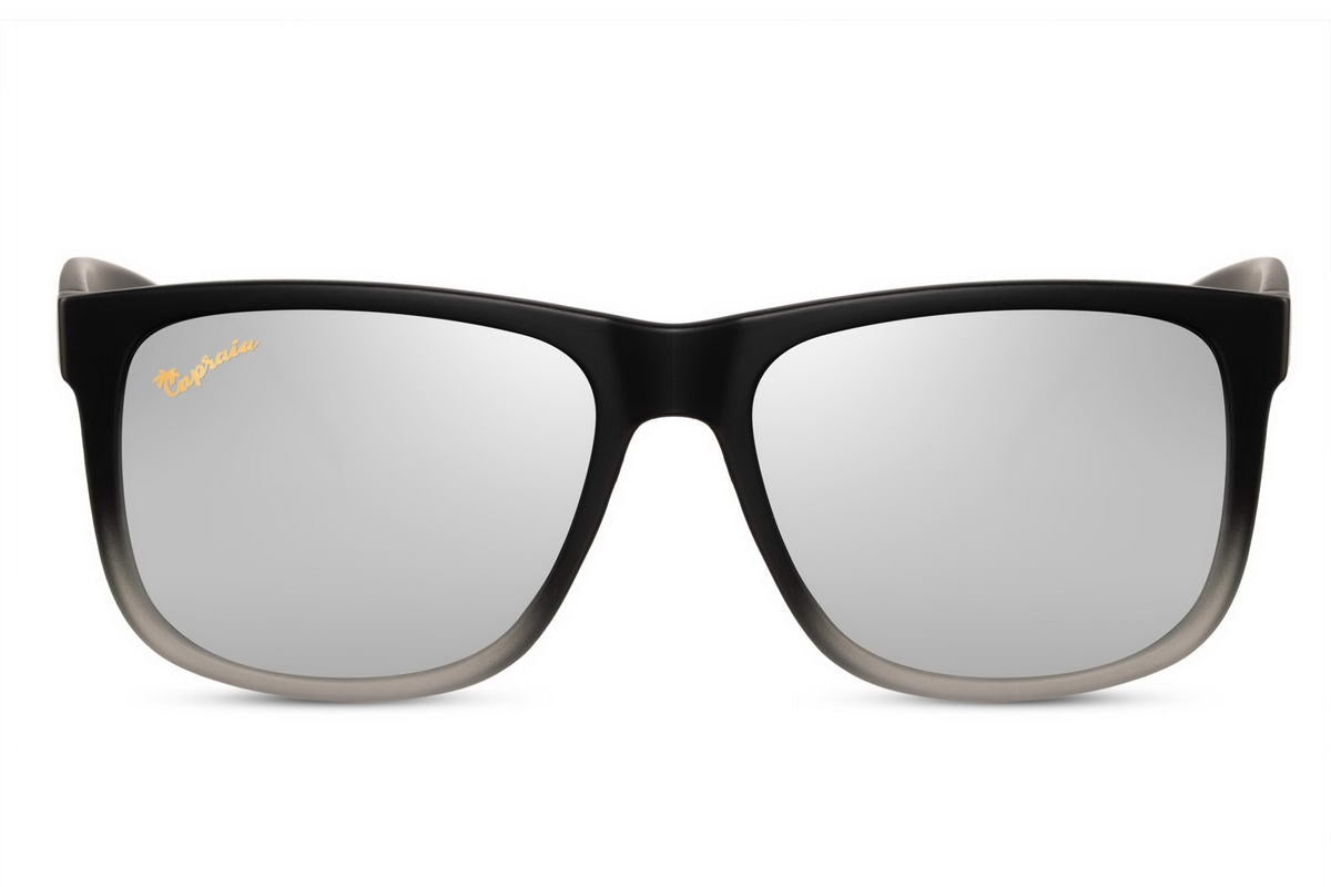 Polarisierte silber verspiegelte Wayfarer