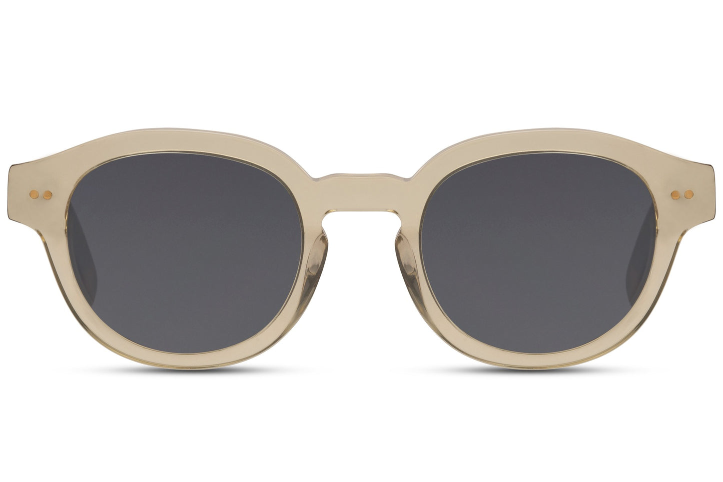 Gafas de sol redondas color crema