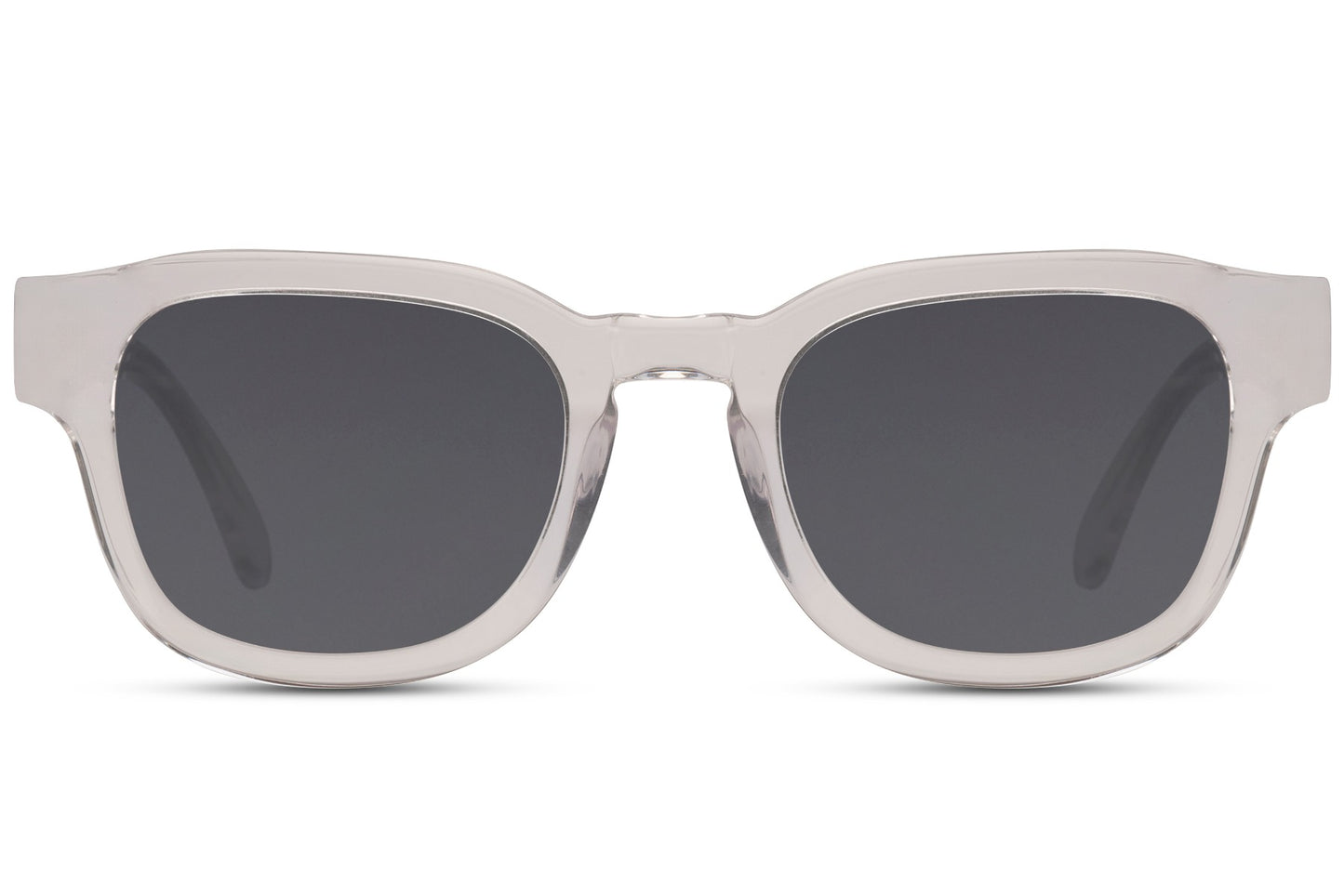 White Frame Square Sunglass