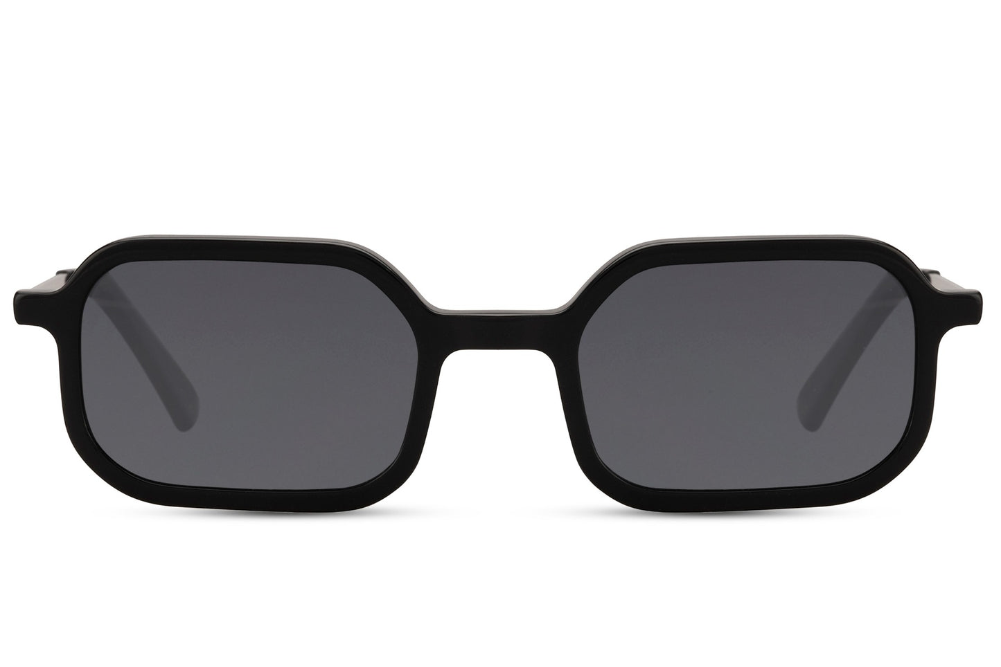 Geometric Black Rectangle Sunglass