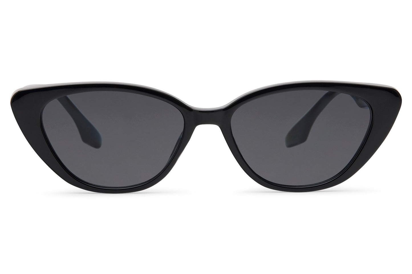 Black cat eye sunglasses with sleek frame and tinted lenses for modern styling