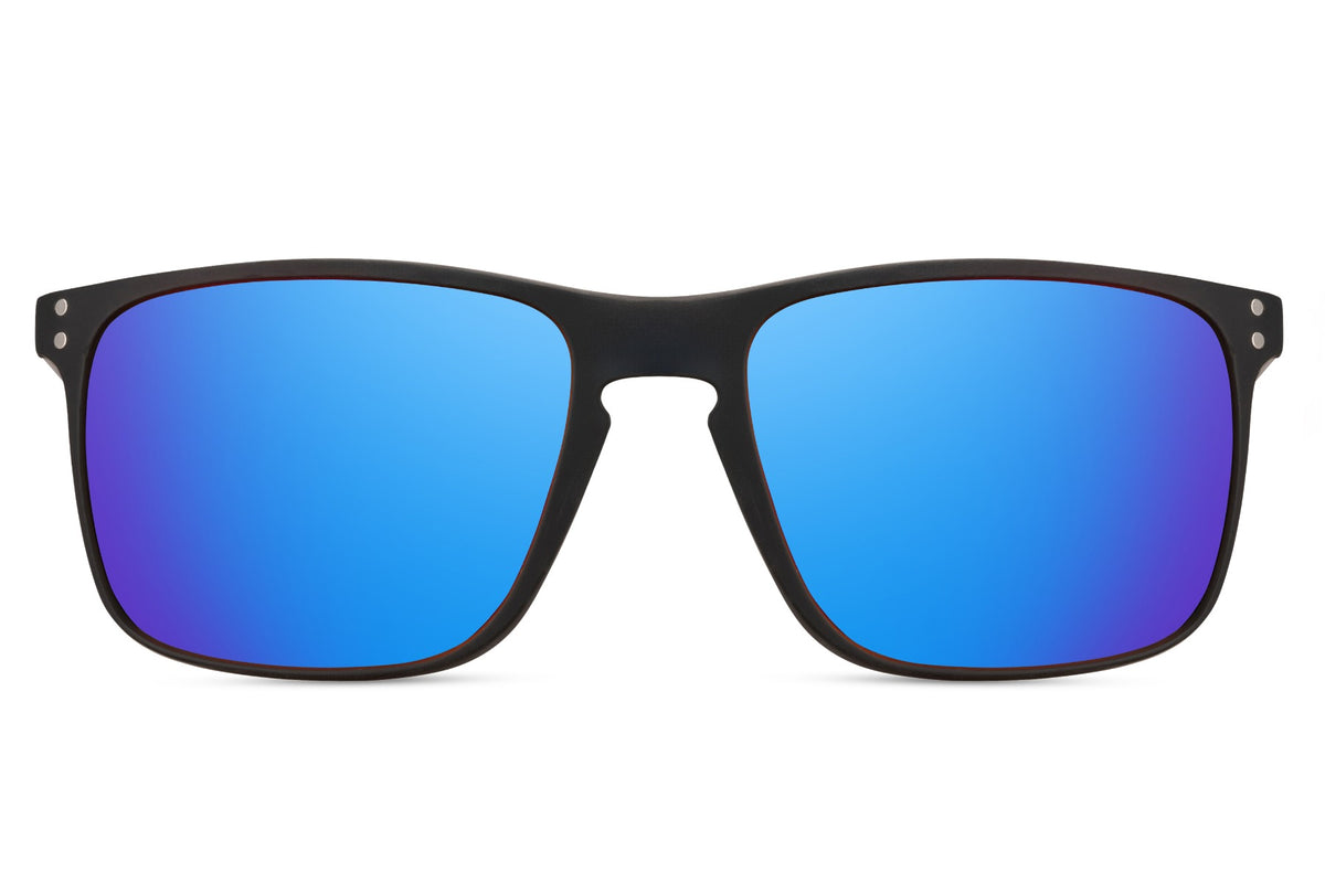 sunglass station blue mirrored lens wayfarer sunglass, a go to choice for both men & women for sports and outdoor activities.