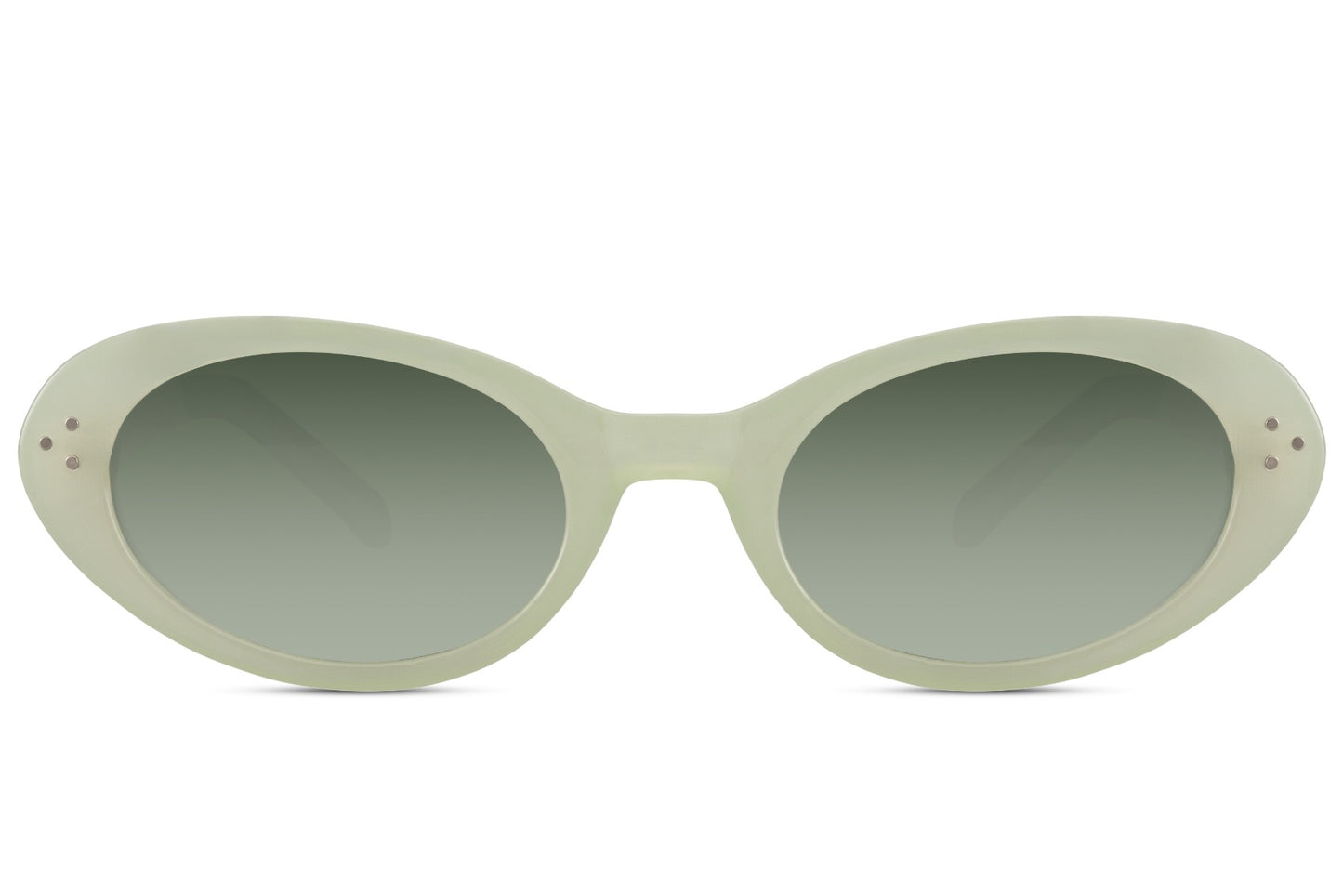 Green cat eye sunglasses for kids with playful design and lightweight comfortable frame
