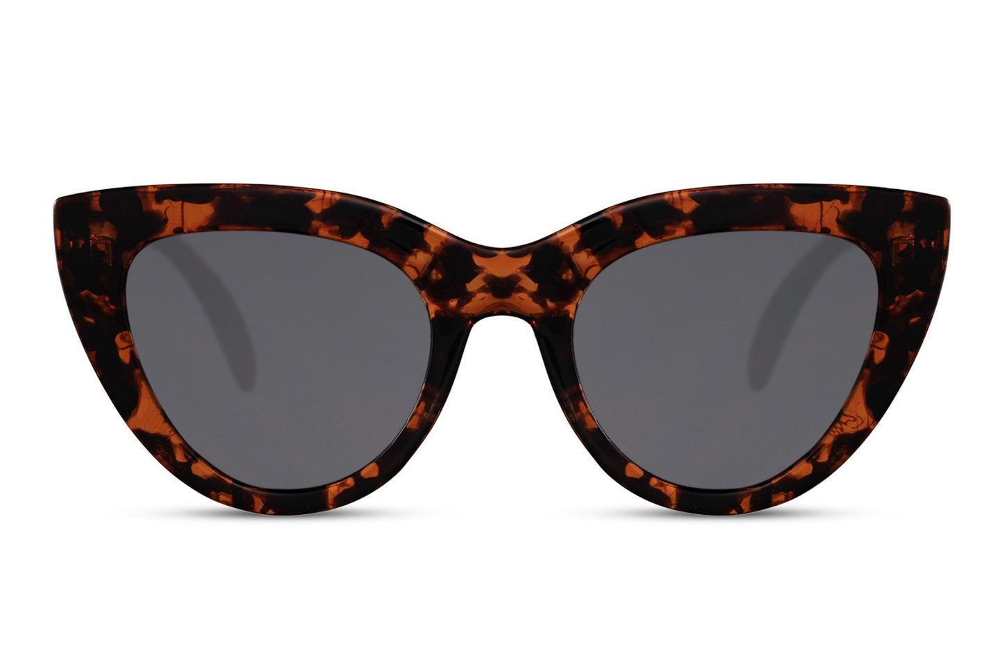 Retro cat eye sunglasses with leopard print frame and tinted lenses, combining classic vintage glamour with bold contemporary fashion