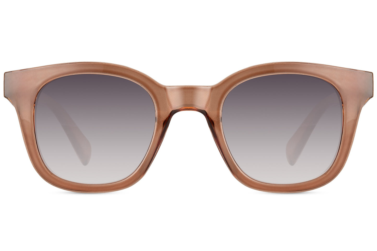 Recycled square frame sunglasses for women with oversized silhouette and elegant gradient lenses
