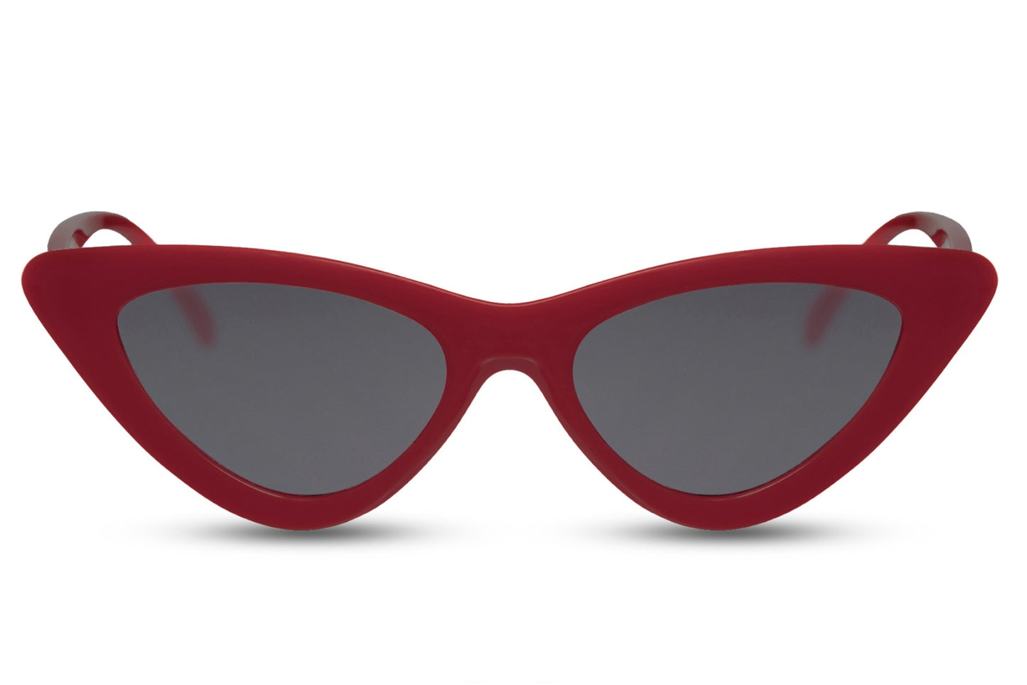 Red cat eye sunglasses with vibrant frame design and tinted lenses for a stylish look