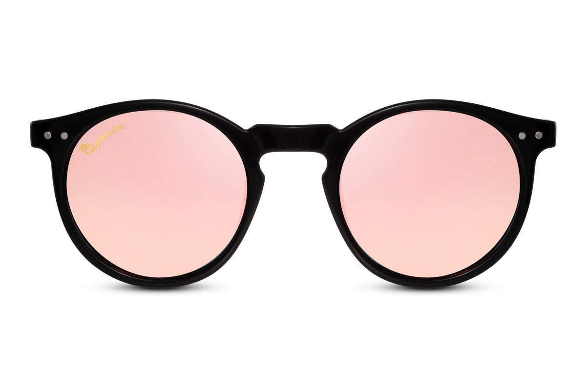 Pink Mirrored Round Sunglass