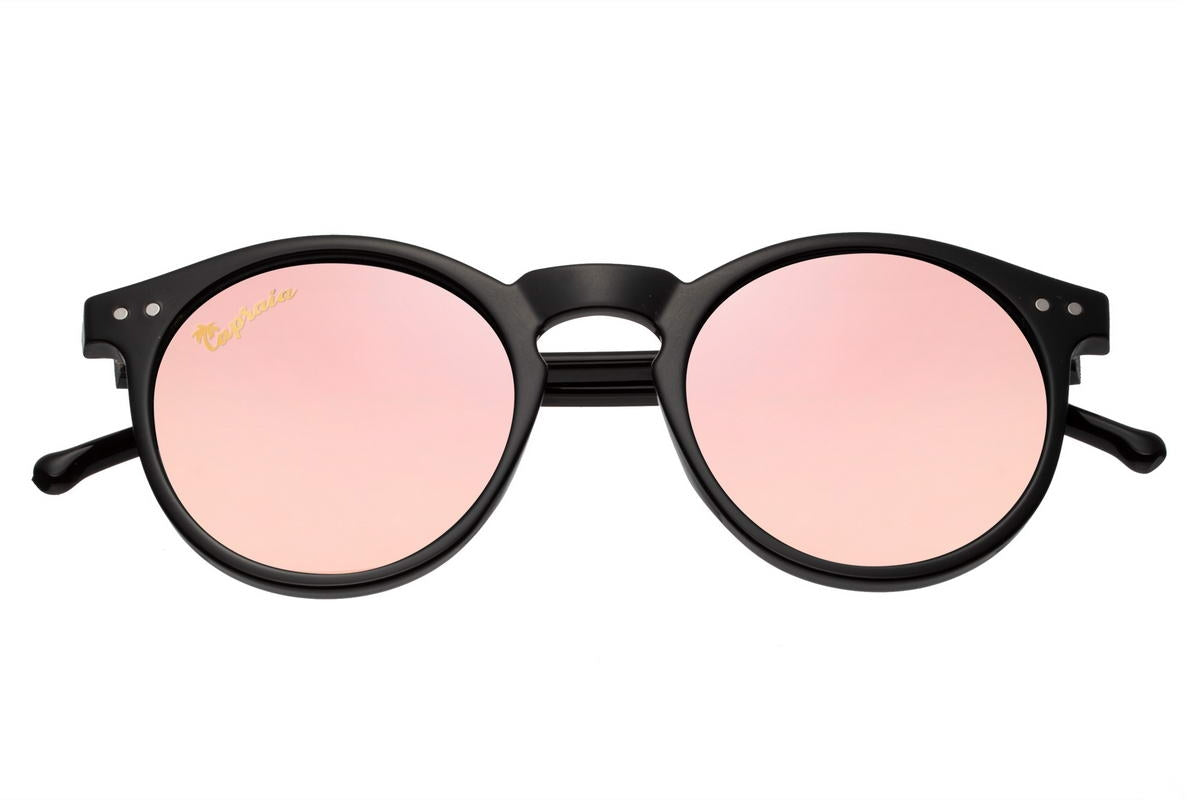 Pink Mirrored Round Sunglass