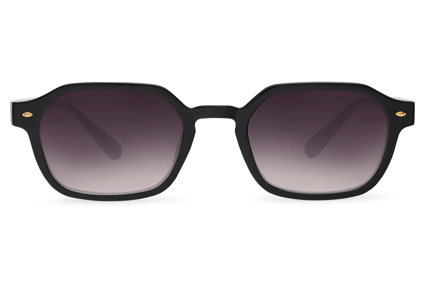 Urban rectangle sunglasses for men with black recycled polyester frame and smoke grey translucent polycarbonate lens – sleek minimalist retro rectangle shades for everyday city wear and smart casual styling, free delivery across UK and Europe from Sunglass Station