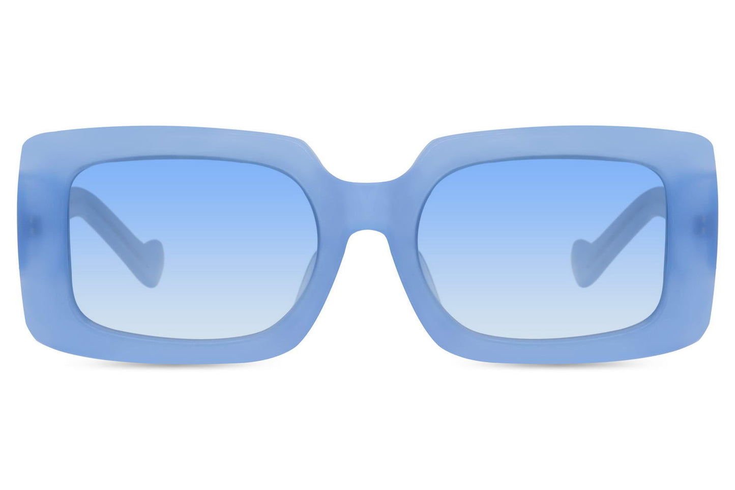 Blue Rectangle Party Sunglass