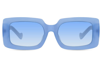 Blue Rectangle Party Sunglass