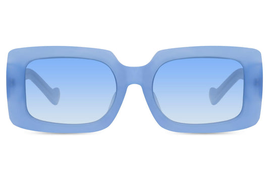 Blue Rectangle Party Sunglass