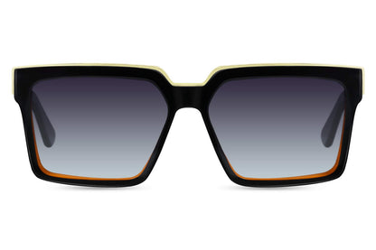 Timeless Sophistication: Black Square Sunglasses