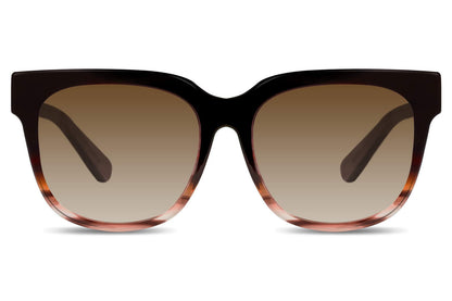 Brown Animal Print Oversized Sunglass