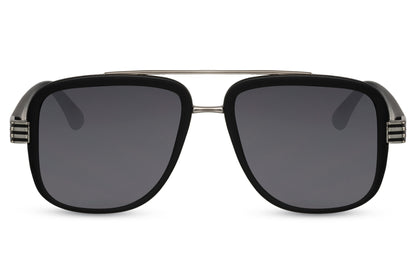 Black Square Sunglass Retro Tinted