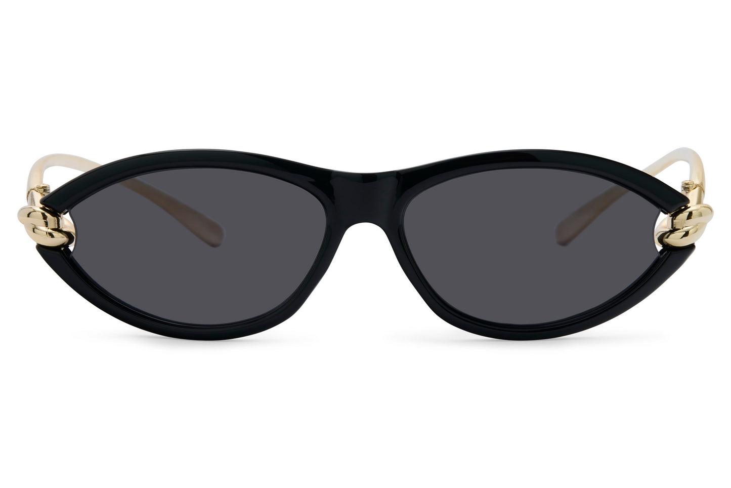 Vintage Oval Noir Sunglasses