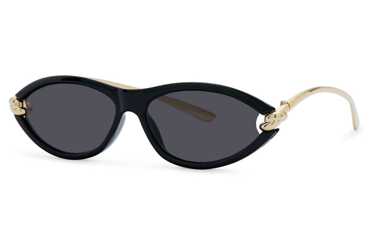 Vintage Oval Noir Sunglasses