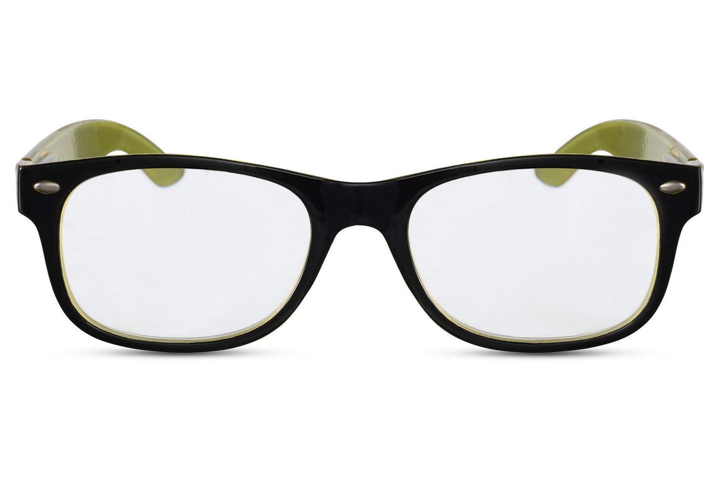 Green Wayfarer Reading Glass +2.00