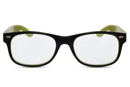 Green Wayfarer Reading Glass +3.50