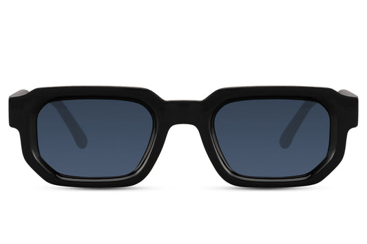 Vintage Bold Rectangular Frame Sunglasses