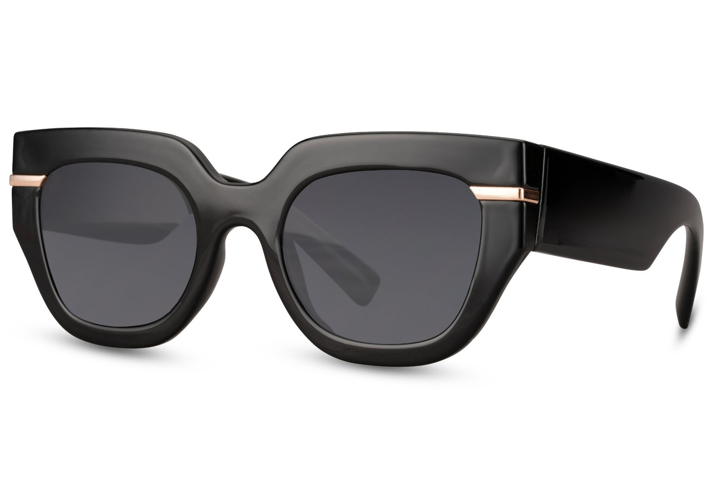Chunky Bold Cat-Eye Sunglasses