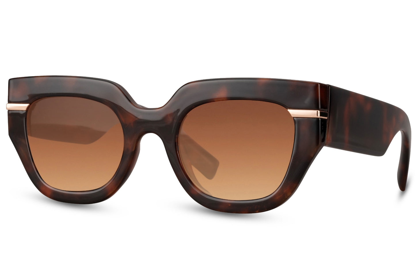 Chunky Bold Cat-Eye Sunglasses