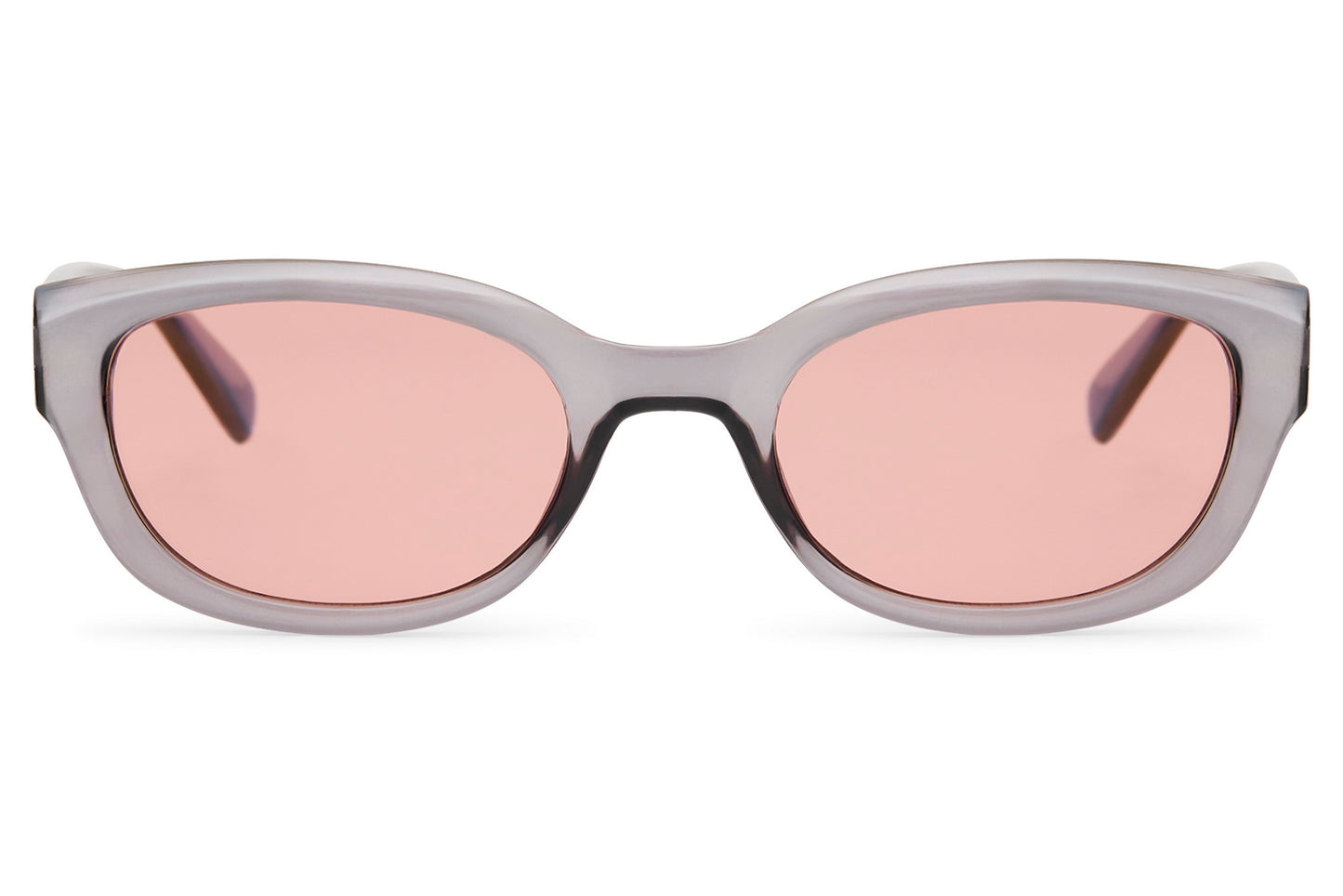 Elegante pinke rechteckige Sonnenbrille