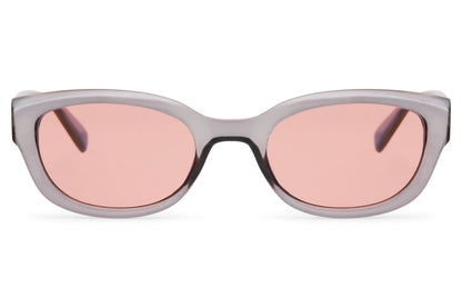 Elegante pinke rechteckige Sonnenbrille