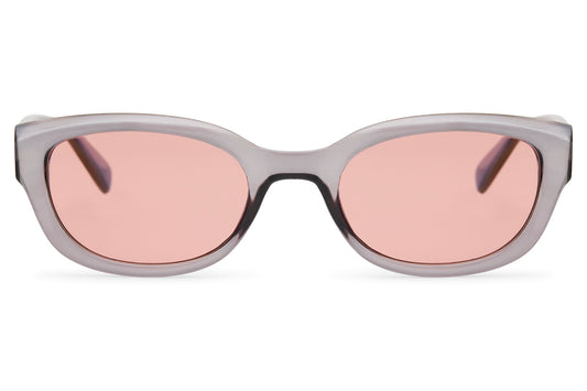 Sleek Pink Rectangle Sunglasses