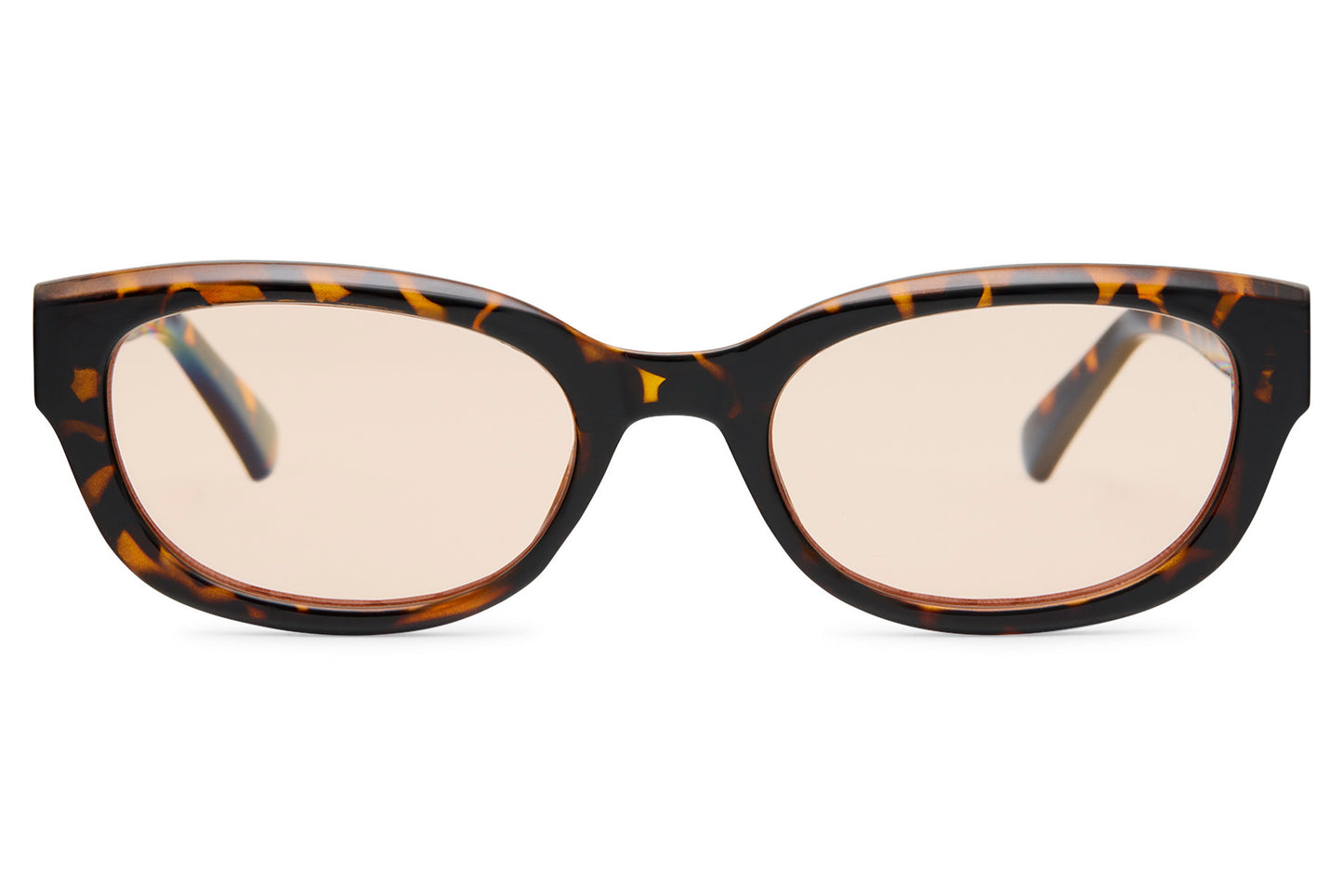 Tortoiseshell Rectangle Sleek Sunglasses