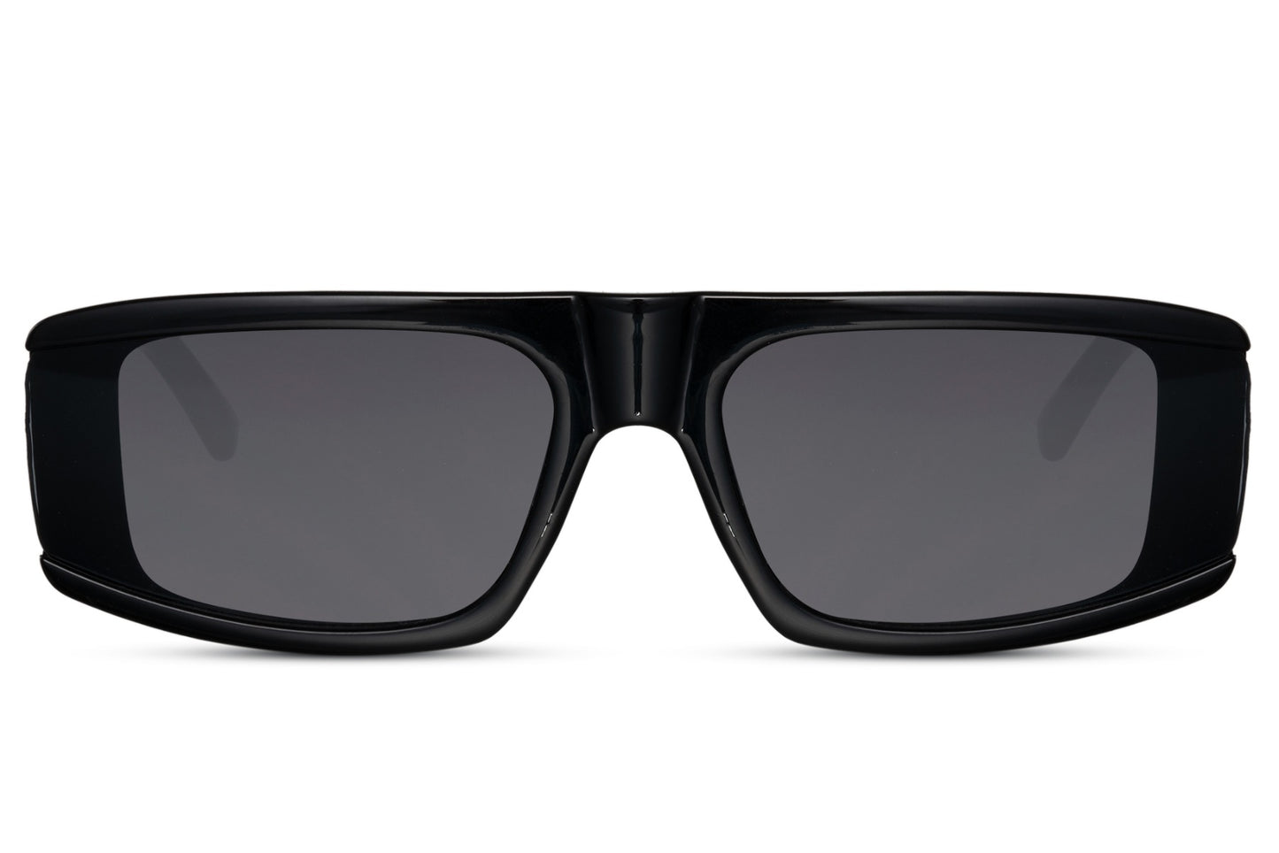 Black Rectangle Sunglass Visor Style