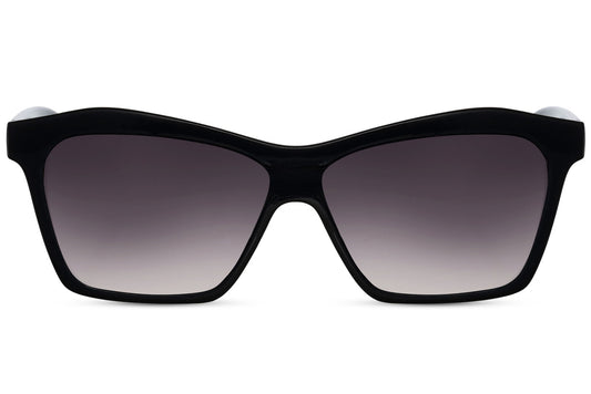 Black Geometric Frame Sunglasses