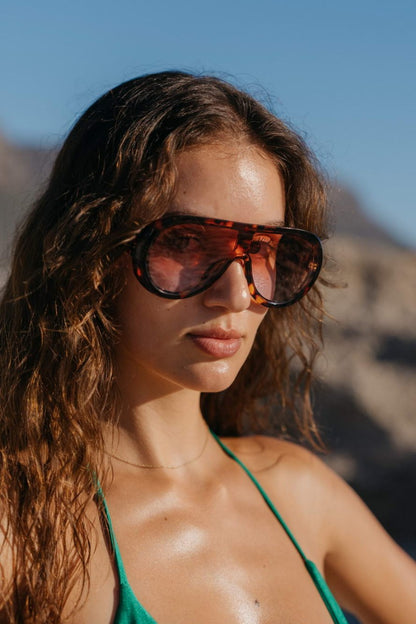 Red Oversized Sunglass - Eco Friendly