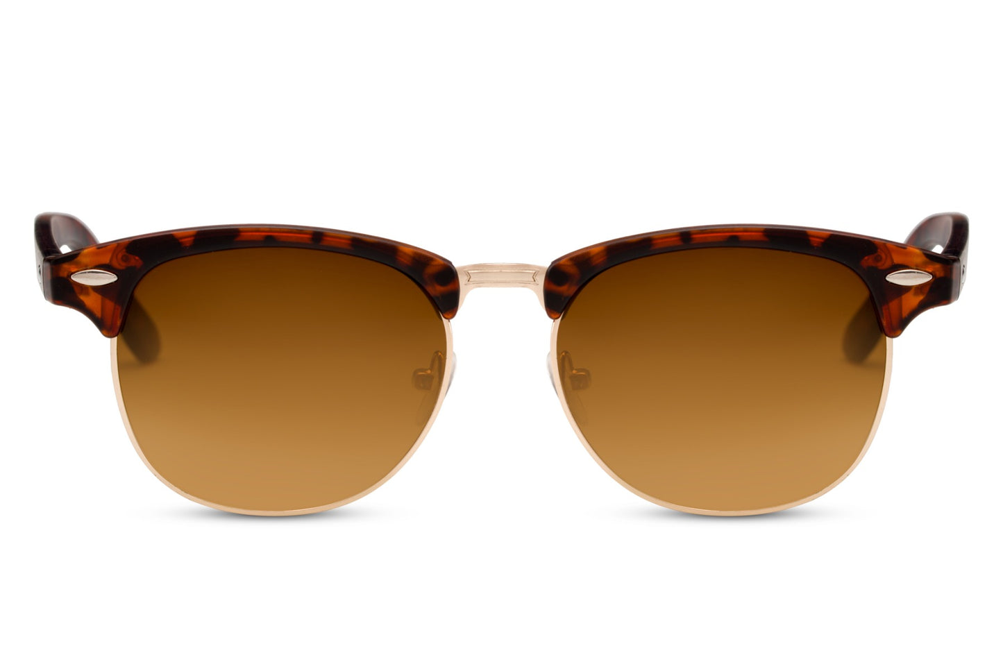 Brown Clubmaster Sunglasses