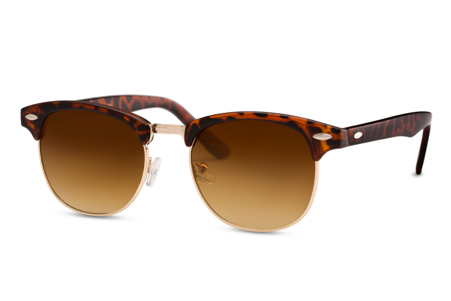 Brown Clubmaster Sunglasses