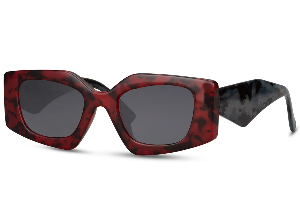 tortoiseshell bold rectangle sunglasses womens
