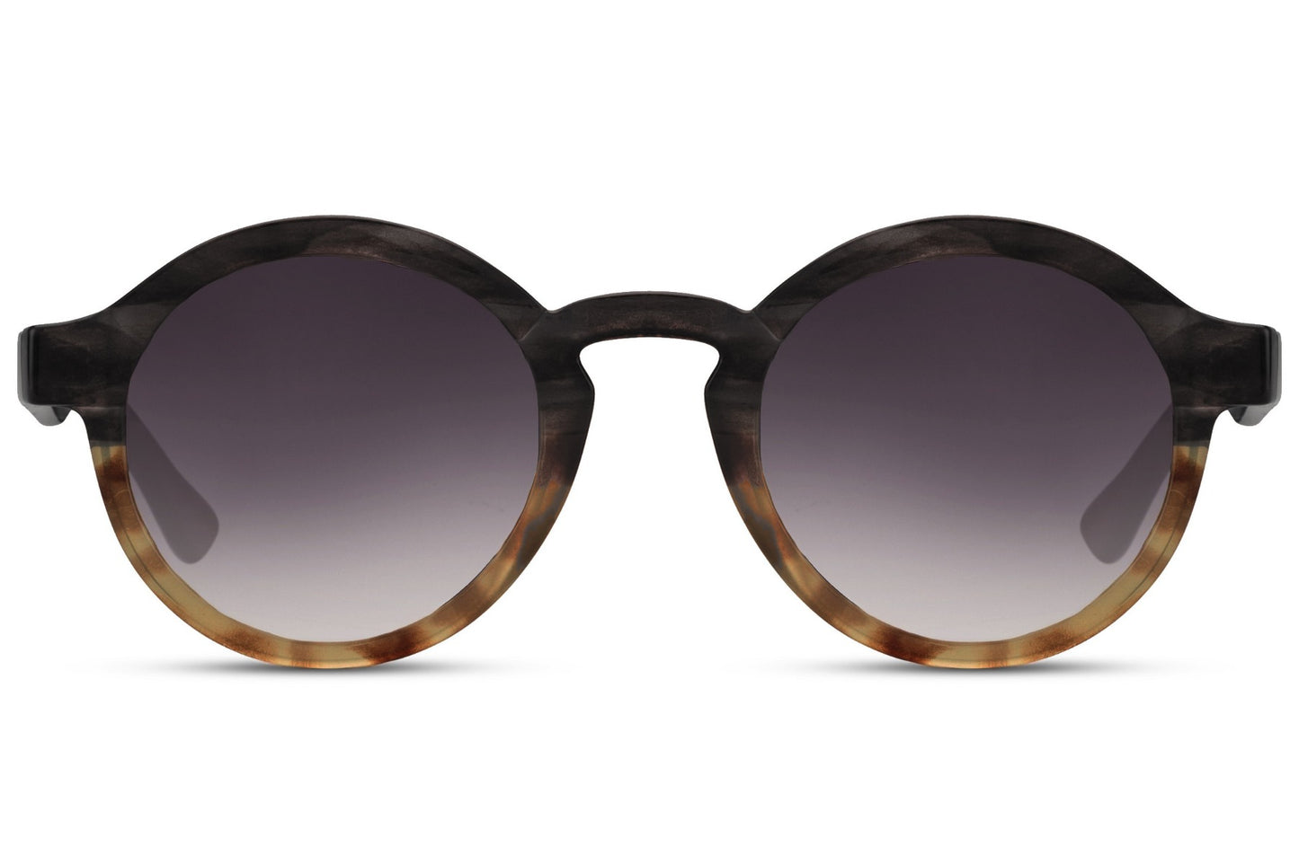 Gafas de sol redondas con estampado de carey